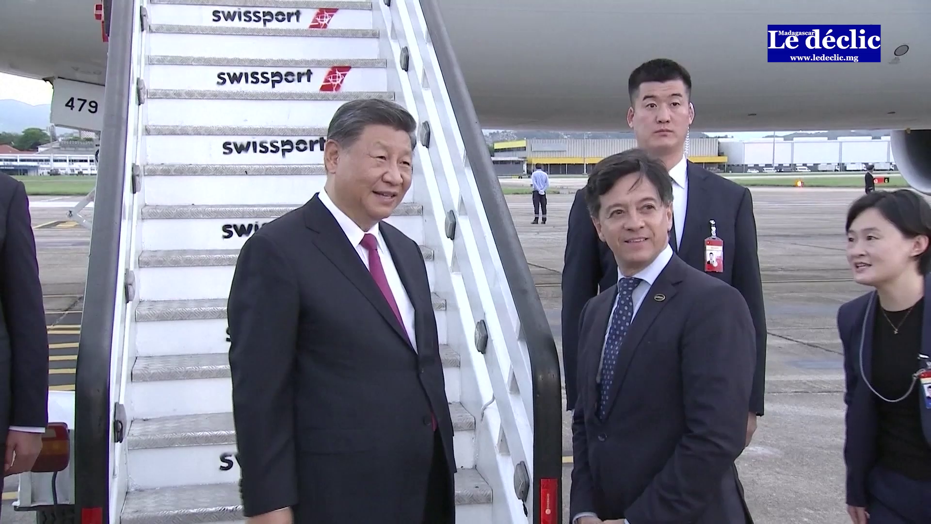 Le président Xi Jinping à son arrivée à Rio dans le cadre du sommet du G20.